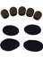 9 Pcs Siyah Sünger Köpük Kapak 5 Pcs Mikrofon Top Sünger Köpük Kapağı ve 2 Çift 60MM Kulak Pedleri Köpük Yastıkları Sennheiser Için Yedek (Yurt Dışından) 1
