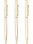 3x Metal Beyin Pen Paslanmaz Çelik Dönen Top Kalem Okul Ofisi Parlak Yazma Noktası 1 0mm (Altın) (Yurt Dışından) 1