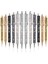 12 Pcs Bling Kalem Dökme Metal Beyaz Kalem Kalem Kristal Pres Geri Çekilebilir Siyah Mürekkep 0 7mm Beyin Pen 6 Renk (Yurt Dışından) 1