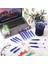60 Pcs Beadable Pens Dökme Boncuk Kalem Sevimli Serin Diy Pens Siyah Mürekkep Beyaz Kalemleri Çocuklar Için Kız Öğrencileri Öğretmen Öğretmen Mavi (Yurt Dışından) 4