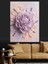 Yakın Çekim Mor Çiçek Dokusu Dekoratif Kanvas - Mdf Ahşap Tablo 1