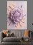 Yakın Çekim Mor Çiçek Dokusu Dekoratif Kanvas - Mdf Ahşap Tablo 2