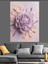 Yakın Çekim Mor Çiçek Dokusu Dekoratif Kanvas - Mdf Ahşap Tablo 3