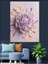Yakın Çekim Mor Çiçek Dokusu Dekoratif Kanvas - Mdf Ahşap Tablo 5