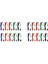 Bir Halat Servis Kaleminde Kordon Boyun Kalemlerinde 30 Adet Geri Çekilebilir Kalemler 4 Renk Mürekkep Beyaz Kalem Okul Için Zincirle (Yurt Dışından) 1