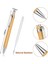 12 Adet Bambu Geri Çekilebilir Tükenebilir Kalem Siyah Mürekkep 1 mm Ofis Ürünleri Kalemler Bambu Tükenmez Kalem Ahşap Tükenmiş Kalemler (Yurt Dışından) 4