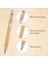 200 Adet Bambu Tükenmez Kalemler Ahşap Geri Çekilebilir Tükenme Kalem Bambu Siyah Mürekkep 1mm Kalem Ahşap Sürdürülebilir Kalemler (Yurt Dışından) 5