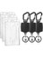 3 Pack Dikey 2 Kart Rozet Tutucu ve Ağır Hizmet Geri Çekilebilir Anahtarlık Rozeti Makarası Sert Plastik Kimlik Rozeti Tutucuları (Yurt Dışından) 1