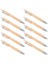 Beyaz Kalem Set Misc Bambu Ahşap Yazma Enstrümanı (10 Set) (Yurt Dışından) 3