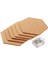6pcs Hexagon Cork Tahtası Fayans Duvar Not Panoları Için Kendi Yapışkan Kalın Mahkemeler Pin Tahtası Dekoratif Bülten Kurulu (Yurt Dışından) 1