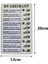 3x My Choar Checklist Memo Plastik Kartı Çıkarılabilir ve Yeniden Kullanılabilir Yaratıcı Memo Kontrol Listesi Kontrol Öğeleri ve Form (Yurt Dışından) 3