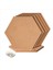 24PCS Hexagon Cork Tahtası Fayans Duvar Not Panoları Için Kendi Yapışkan Kalın Mahkeme Sahilleri Pin Tahtası Dekoratif Bülten Kurulu (Yurt Dışından) 2