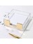 Akrilik Yapışkan Notlar Pad Tutucu Masaüstü Organizatör 3 5x3 3 Inç Office Ev Masası Malzemeleri (Altın) (Yurt Dışından) 4