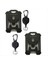 2 Paket Geri Çekilebilir Rozet Sahibi Ağır Hizmet Rozeti Reel Kimlik Kartı Tutucu Retractable Lanyard Keychain (Yurt Dışından) 1