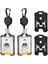 2 Paket Geri Çekilebilir Rozet Sahibi Ağır Hizmet Rozeti Reel Kimlik Kartı Tutucu Retractable Lanyard Keychain (Yurt Dışından) 5