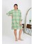 Kadın Büyük Beden Penye Gecelik Ev Elbisesi Yeşil 3