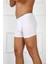 Erkek Büyük Beden Pamuklu Likralı Boxer Beyaz 3