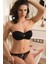 Mdb Mdbshop Balenli Destekli Dolgulu Askısız Straplez Çıkabilen Tül Pelerin Taşlı Dantelli Sütyen ve Slip Takım 2