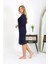 Pamuk Ev Elbisesi Tunik Gecelik Lacivert 2
