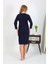 Pamuk Ev Elbisesi Tunik Gecelik Lacivert 3