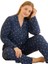 Nuvera Önden Düğmeli Büyük Beden Kadın Pijama Takım Yumuşak Esnek Rahat Şık 3xl–5xl 2