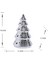 New Year Yılbaşı Christmas Tree Dekoratif Obje Silver 11,5 x 11,5 x 19,2 cm 2