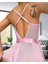 Kadın Fantezi Babydoll Dantel Gecelik Pembe 4
