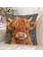 Highland Ineği Yastık Kılıfı, Sevimli Küçük Inek Peluş Yastık Kılıfı, Oturma Odası Mobilya Dekorasyonu Yastık Kılıfı, 2'li Paket (Yurt Dışından) 4