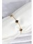 316L Çelik Gold Renk Siyah Baby Boy Yonca Bileklik - TJ-BB8083 1