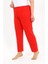 Kadın Pamuklu Büyük Beden Alt Pijama Kırmızı 3