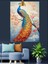 Tavus Kuşu Rengarenk Tüyler Canlı Dekoratif Kanvas - Mdf Ahşap Tablo 4