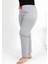Kadın Pamuklu Büyük Beden Alt Pijama Gri 4