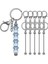 6 Adet Beadable Keychain Çubukları Boşluklar Boncuk Anahtarlık Metal Boncuklu Anahtarlık Dıy Kolye El Sanatları Mücevher Yapımı, Gun Gri (Yurt Dışından) 2