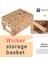 Banyo Düzenlemek Için Küçük Hasır Sepetler, Depolama Için Sümbül Sepetler, Ahşap Saplı Hasır Depolama Sepeti (Yurt Dışından) 5