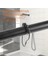 Duş Perdesi Kancaları Halkalar Metal Duş Perdesi Kancalar Banyo Için Duş Çubukları Için Perdeler 12 Siyah Set (Yurt Dışından) 4
