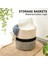 Depolama Kutuları Küp Organizatör Sepetleri, Bitki Tenceresi Örtü Dokuma Ekici Sepet Çamaşır Sepeti ile Kollar Modern Ev Dekor (Yurt Dışından) 5