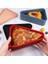 Pizza Artık Depolama Konteyneri, Pizza Organizatör Kutusu Kaydet Alan Yeniden Kullanılabilir Pizza Slicone Depolama Konteyneri Mavi (Yurt Dışından) 2