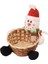 Merry Noel Şeker Depolama Sepeti Dekorasyonu Noel-Decorations-Santa Snowman-Depolama Sepeti Masaüstü Şeker Kutusu C C (Yurt Dışından) 1