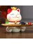 Lucky Cats Heykel Süs Eşyaları Konteyner Reklam Öğeleri Reçine Reçine Figürin Masa Organizatör Mücevher Biblo Tepsisi B (Yurt Dışından) 2