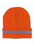 Unisex Yansıtıcı Şerit Örgü Şapkalar Beanies Aydınlık Açık Bisiklet Kayak Sıcak Kapaklar Kadın Erkek Portakal (Yurt Dışından) 1