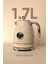 FR-KT05 Vintheat 1,7l Isı Göstergeli Retro Krem Kettle Kablosuz Su Isıtıcısı 2