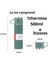 Termos Suluk 500ML 3 Bardaklı Set Paslanmaz Çelik Kahve Çay Termosu Premium Çanta Hediyeli 5