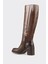 Kahve Deri Kadın Çizme 3