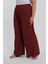 Kadın Büyük Beden Bordo Rahat Kesim Baggy Tek Alt 5