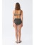 Kadın Basic Haki Pedli Yüksek Bel Bikini Takımı 5