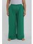 Kadın Büyük Beden Yeşil Rahat Kesim Baggy Tek Alt 5