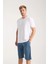 Erkek Cepli Pamuk Penye Şort Indigo 3