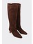 Kahve Deri Kadın Çizme 2