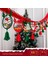 Yeni Noel Partisi Dekorasyon Kapı Asma Bunting Noel Askıları Atmosfer Dekorasyon Askıları (Yurt Dışından) 1