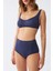 Kadın Basic Lacivert Pedli Yüksek Bel Bikini Takımı 5